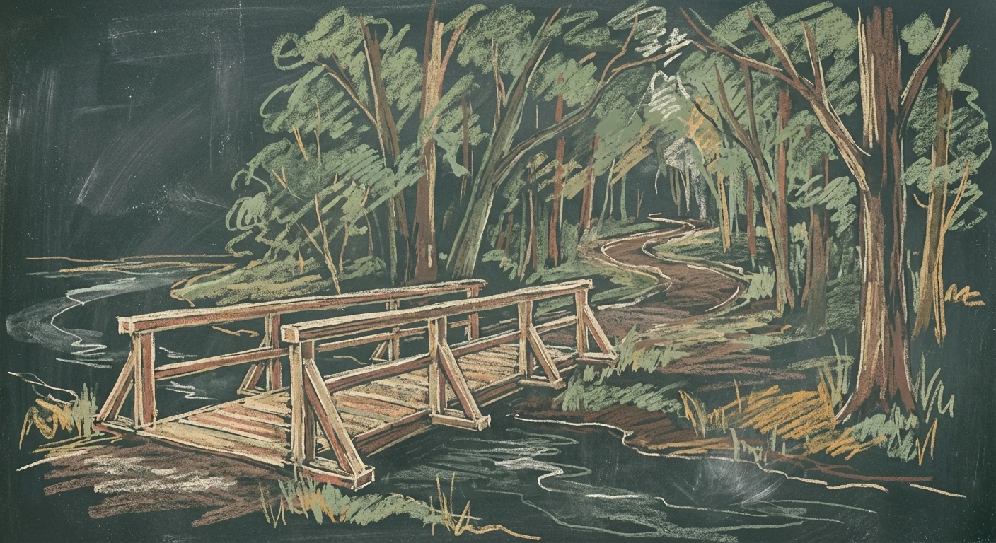 Dunwoody Park chalk illustration